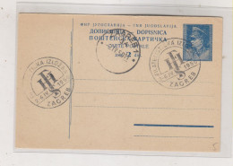 YUGOSLAVIA,1950  ZAGREB Nice Postal Stationery - Storia Postale