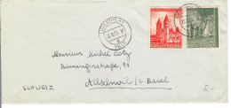 Luxembourg, Cp3, 1956, Cover  > Switzerland, Siehe Scans! - Briefe U. Dokumente