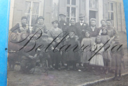 Wachtebeke ? 3 Juni 1914 Kroostrijke Familie Fotokaart Carte Photo - Wachtebeke