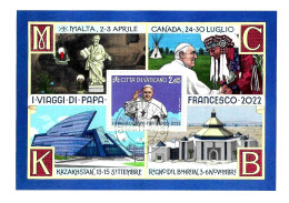 VATICANO - 2023 Viaggi Di Papa FRANCESCO Nel 2022 Su Frammento Di Busta Fdc Governatorato - 11176 - Oblitérés