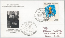 51145  - ITALY - POSTAL HISTORY - Olympic Games FOOTBALL Athletics 1982 - Zomer 1932: Los Angeles