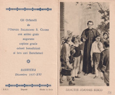 Calendarietto - Ospizio Salesiano S.cuore - Barriera Santctus Joannes Bosco - Anno 1938 - Small : 1921-40