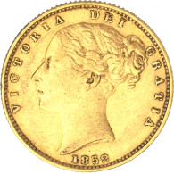 Royaume-Uni-Souverain Victoria  1852 Londres - 1 Sovereign