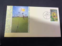 15-2-2024 (4 X 19) Australia Christmas Island  FDC 1995 - Golf - Golf