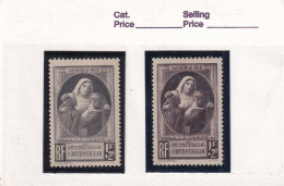 Variété France 1940 N° 465 Gris Noir Au Lieu De Brun Lilas Neuf ** + Normal Neuf * - Unused Stamps