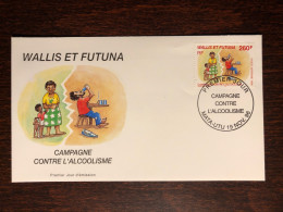 WALLIS & FUTUNA FDC COVER 1996 YEAR ALCOHOLISM HEALTH MEDICINE STAMPS - Storia Postale