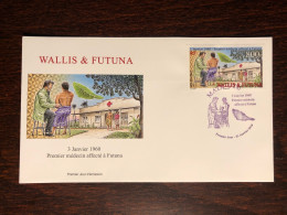 WALLIS & FUTUNA FDC COVER 2010 YEAR RED CROSS HEALTH MEDICINE STAMPS - Cartas & Documentos