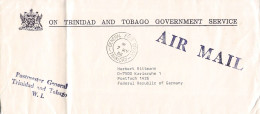 TRINIDAD & TOBAGO - GOVERNMENT SERVICE AIR  LETTER 1982 - KARLSRUHE/DE / 5199 - Trinidad En Tobago (1962-...)