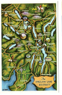 Map Card The English Lake District - Sonstige & Ohne Zuordnung