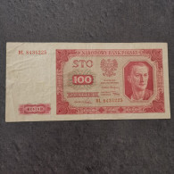 BILLET CIRCULE 100 ZLOTYCH 1948 POLOGNE / POLAND BANKNOTE - Pologne