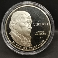 1 DOLLAR ARGENT BE 1993 S DECLARATION DES DROITS USA JAMES MADISON / SILVER - Non Classificati