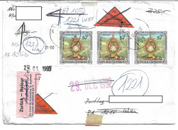 0501l: Österreich 1991, Volksbrauchtum Ernte- Monstranz Steiermark Auf Nachnahme- Brief, Portorichtig - Covers & Documents