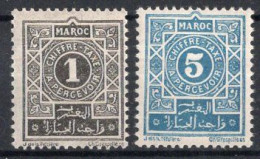 MAROC Timbres-Taxe N°27** & 28** Neuf Sans Charnière TB Cote : 1.50€ - Portomarken