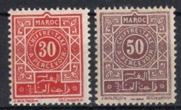 MAROC Timbres-Taxe N°31** & 32** Neufs Sans Charnière TB Cote : 2.50€ - Timbres-taxe