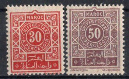 MAROC Timbres-Taxe N°31** & 32** Neufs Sans Charnière TB Cote : 2.50€ - Timbres-taxe