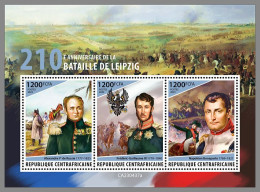 CENTRAL AFRICAN 2023 MNH Battle Of Leipzig Völkerschlacht Napoleon M/S – OFFICIAL ISSUE – DHQ2407 - Révolution Française