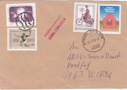 BICYCLE BEAUTIFUL STAMPED ENVELOPE  COVERS 1998  AUSTRIA - Lettres & Documents