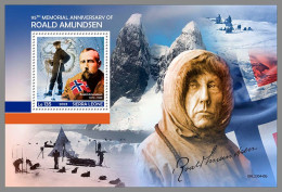 SIERRA LEONE 2023 MNH Roald Amundsen S/S – IMPERFORATED – DHQ2407 - Poolreizigers & Beroemdheden