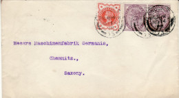 GREAT BRITAIN 1898 LETTER SENT FROM LONDON TO CHEMNITZ - Cartas & Documentos