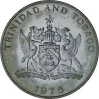 Trinité-et-Tobago, 10 Dollars, 1975, Franklin Mint, Proof, Argent, FDC, KM:24a - Trinidad En Tobago