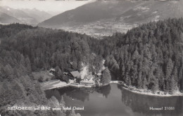 E4459) Tristachersee Und LIENZ Gegen Iseltal - Osttirol - S/W FOTO AK - Gebäude - Lienz