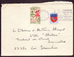 France, Enveloppe Du 20 Décembre 1975 De Thonon-les-Bains Pour Les Issambres - Otros & Sin Clasificación