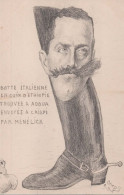 CPA  ORENS Denizard - Caricature - Botte Italienne En Cuir D'Ethiopie - Envoyée à Crispi Par Ménélick - 1902 - Orens