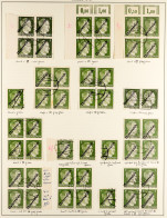 1945-46 SPECIALISED COLLECTION Of The 1945 Overprinted Stamps Includes Fancy Cancels, Varieties That Include 6pf & 12pf  - Autres & Non Classés