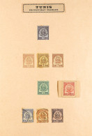 TUNISIA 1888 - 1930's COLLECTION Of Mint & Used Stamps, Sets, Pairs / Blocks, Postage Dues On Old Album PagesÂ (350+ Sta - Autres & Non Classés