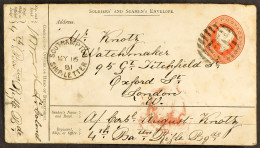 STAMP - 1881 (11th April) A Printed INDIA 9p Soldiersâ€™ Postal Stationery Envelope From A Soldier In The 4th Bn., The R - ...-1840 Préphilatélie