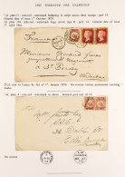 1870-79 Â½d Plate 13 Plus 1d Red Plate 194 Pair On Envelope York To France; Also Â½d Plate 4 Pair On Envelope Stranraer  - Autres & Non Classés