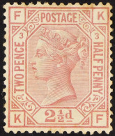 1873-80 2Â½d Rosy Mauve Plate 3, Wmk Orb, SG 141, Mint Large Part OG, The Gum Slightly Toned. Cat Â£1350. - Other & Unclassified