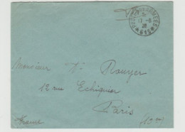 Lettre POSTE AUX ARMEES 615 7/8/1926 - Sonstige & Ohne Zuordnung