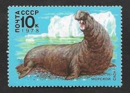 SE)1978 RUSSIA, ARCTIC FAUNA, ELEPHANT SEAL, MNH - Usati