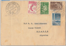 51123 - FINLAND - POSTAL HISTORY - 1952 Olympic Games FDC To ALGERIA Football - Zomer 1952: Helsinki