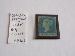 GRANDE BRETAGNE 1841 N°4 - OBLITERE - Usados