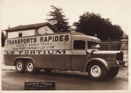 Lyon 8ème * RARE * Camion Transports G. MARY Rue Nungesser LE FORTIUM Marque Type ?* Carrosserie A. ROUSSET - Lyon 8