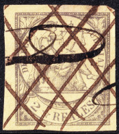 ESPAGNE / ESPANA - COLONIAS (serie Conjunta) 1865 Sello Fiscal "DERECHO JUDICIAL" 2R Lila-gris - Usado à Pluma - Cuba (1874-1898)