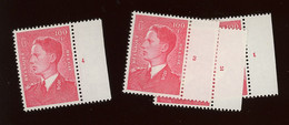 1075. Phosphore **. 100F Baudouin Planches 1-2-3-4 - 1961-1970