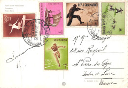 MO-24-183 : SAN MARINO  DONT TIMBRES JEUX OLYMPIQUES - Covers & Documents
