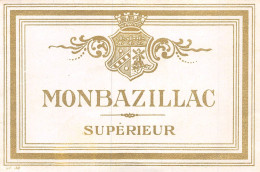 MO-24-191 : ETIQUETTE MONTBAZILLAC SUPERIEUR - Monbazillac