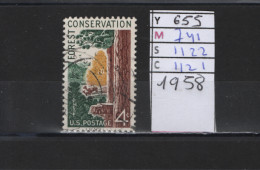 PRIX FIXE Obl  655 YT 741 MIC 1122 SCO 1121 GIB Protection Des Forêts 1958  58A/08 - Used Stamps