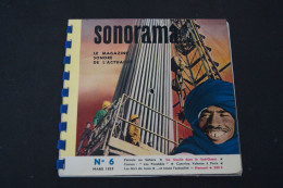 SONORAMA N°6 MARS 1959 CATERINA VALENTE.ALBERT CAMUS.JAZZ MESSENGERS BLUE MARCH DE GAULLE ET+ - Spezialformate