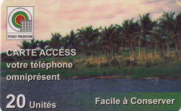 TOGO - Palm Trees, Togo Telecom Prepaid Card 20 Units, Used - Togo