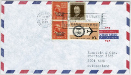 Vereinigte Staaten / USA Canal Zone 1979, Luftpostbrief Balboa  - Bern (Schweiz), Letzttag Posthoheit USA - Canal Zone