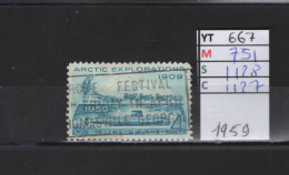 PRIX FIXE Obl  667 YT 751 MIC 1128 SCO 1127 GIB Explorateur R.E Peary 1909 Et Sous Marin Nautilus 1959  58A/08 - Used Stamps