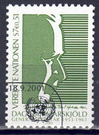 UNO Wien 2001 - Dag Hammarskjöld, Nr. 341, Gestempelt / Used - Oblitérés