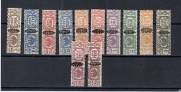 Italia / Luogotenenza 1945 PP 48/59 ** MNH / VF - Postal Parcels