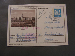 BRD Bildkarte  1963 ,  Schloss Charlotenburg Aus  Wolframs Eschenbach PLZ 8802 - Postkarten - Gebraucht