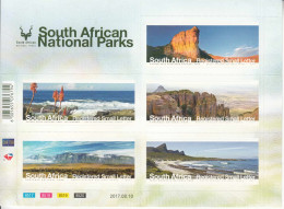 2017 South Africa National Parks ** Discolouration On Back Bottom RIGHT ** Miniature Sheet Of 5  MNH - Ongebruikt